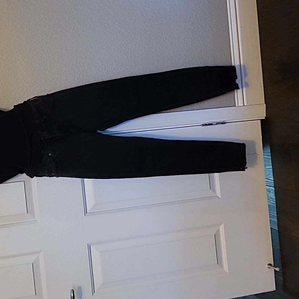 Black Kancan Skinny with Ankle Zipper